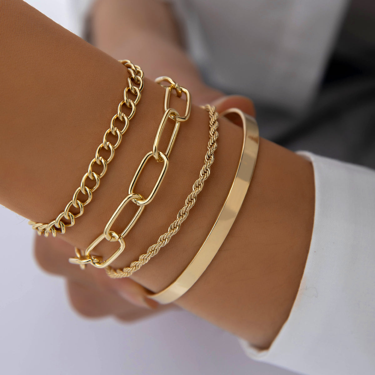 Set Bracciali Catena