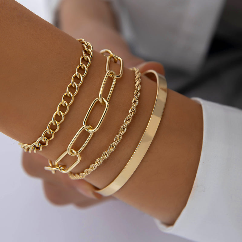 Set Bracciali Catena