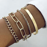 Set Bracciali Catena